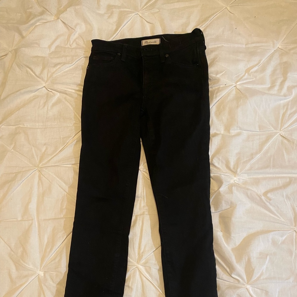 Madewell black high wasted skinny jean size 26